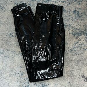 Zara shiny leather pants
